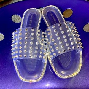 Women’s Studded Glass slippers